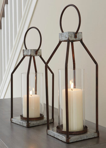 Diedrick Lantern (Set of 2) - Candle Holder - Half Price Furniture