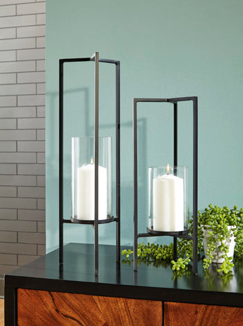 Ginette Candle Holder (Set of 2) - Half Price Furniture
