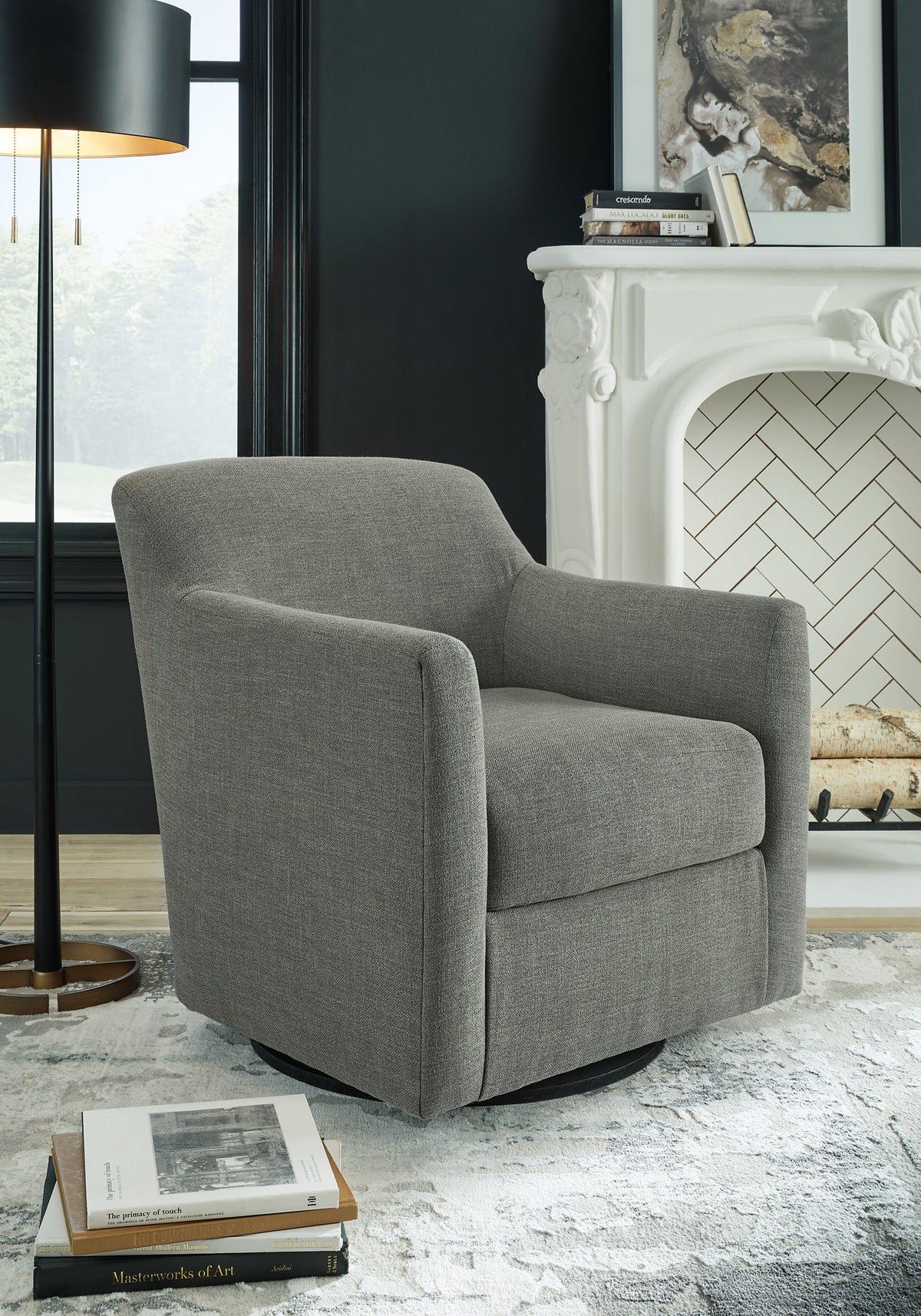 Bradney Swivel Accent Chair - Accent Chair - Half Price Furniture