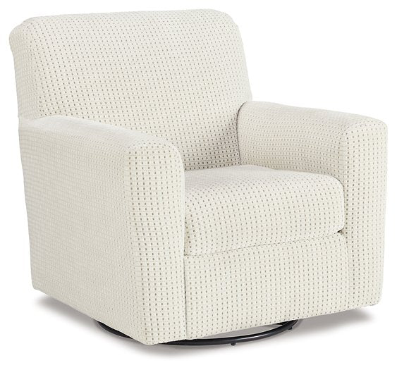 Herstow Swivel Glider Accent Chair  Half Price Furniture