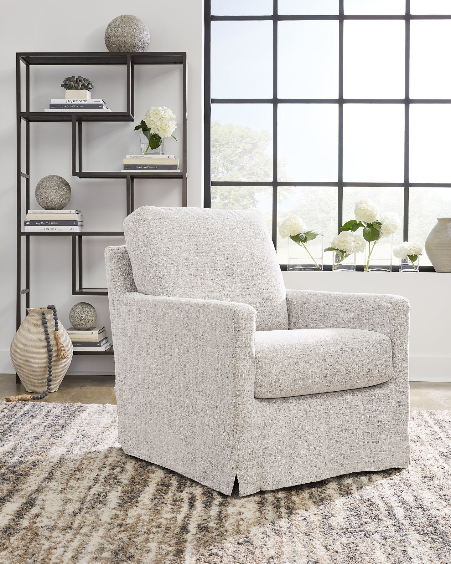 Nenana Next-Gen Nuvella Swivel Glider Accent Chair Half Price Furniture