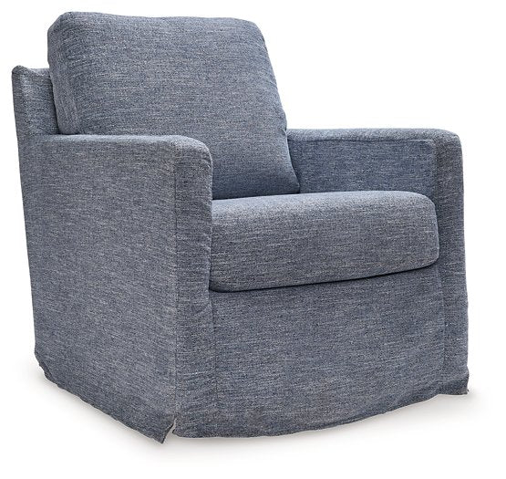 Nenana Next-Gen Nuvella Swivel Glider Accent Chair Half Price Furniture