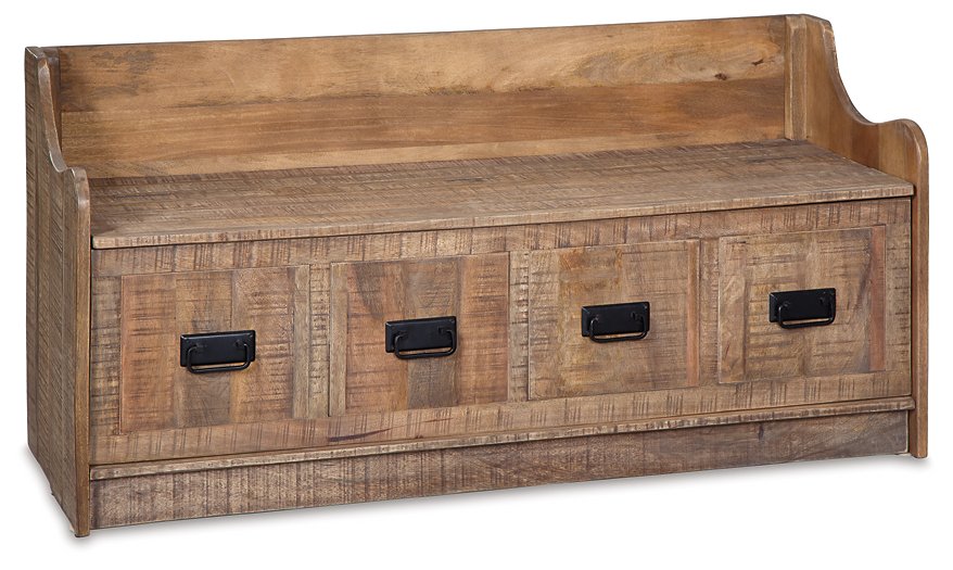 Garrettville Storage Bench Half Price Furniture