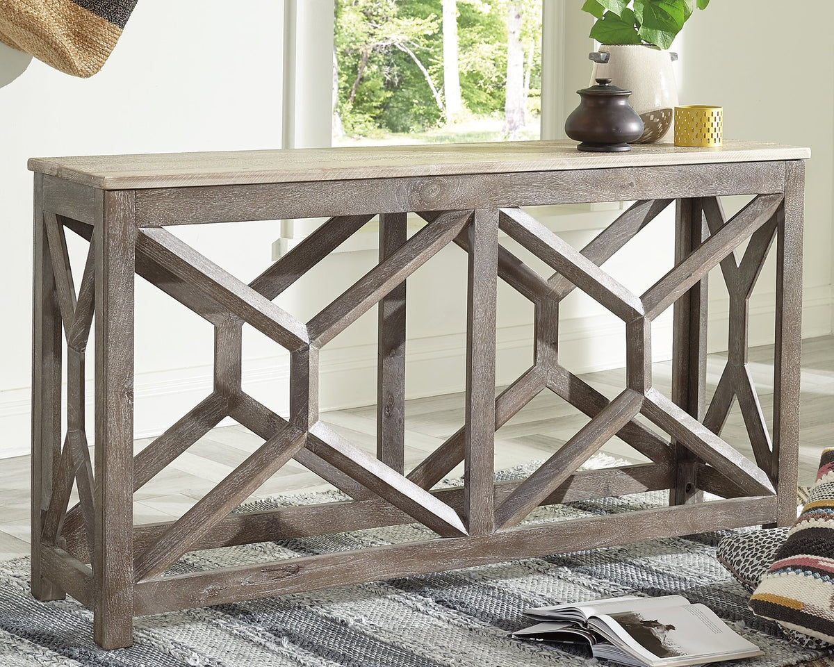 Lanzburg Sofa/Console Table - Half Price Furniture