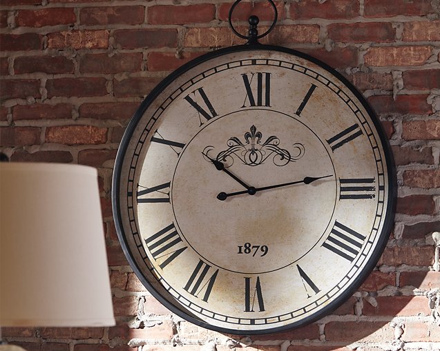 Augustina Wall Clock Half Price Furniture