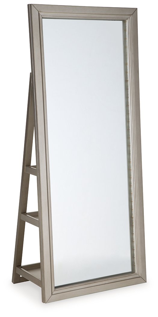 Evesen Floor Standing Mirror with Storage  Half Price Furniture