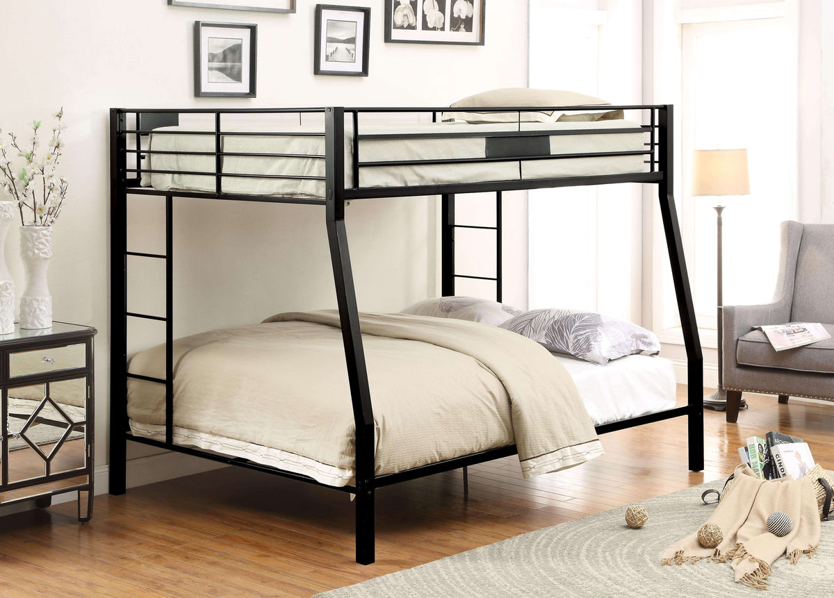 Limbra Sandy Black Full XL/Queen Bunk Bed - Half Price Furniture