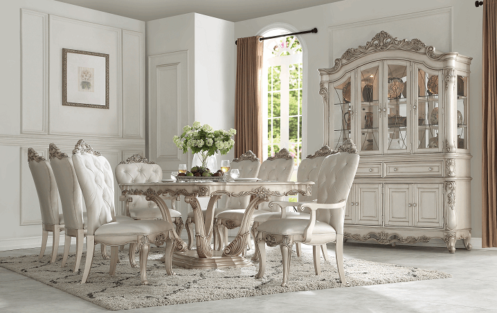 Gorsedd Antique White Dining Table - Half Price Furniture