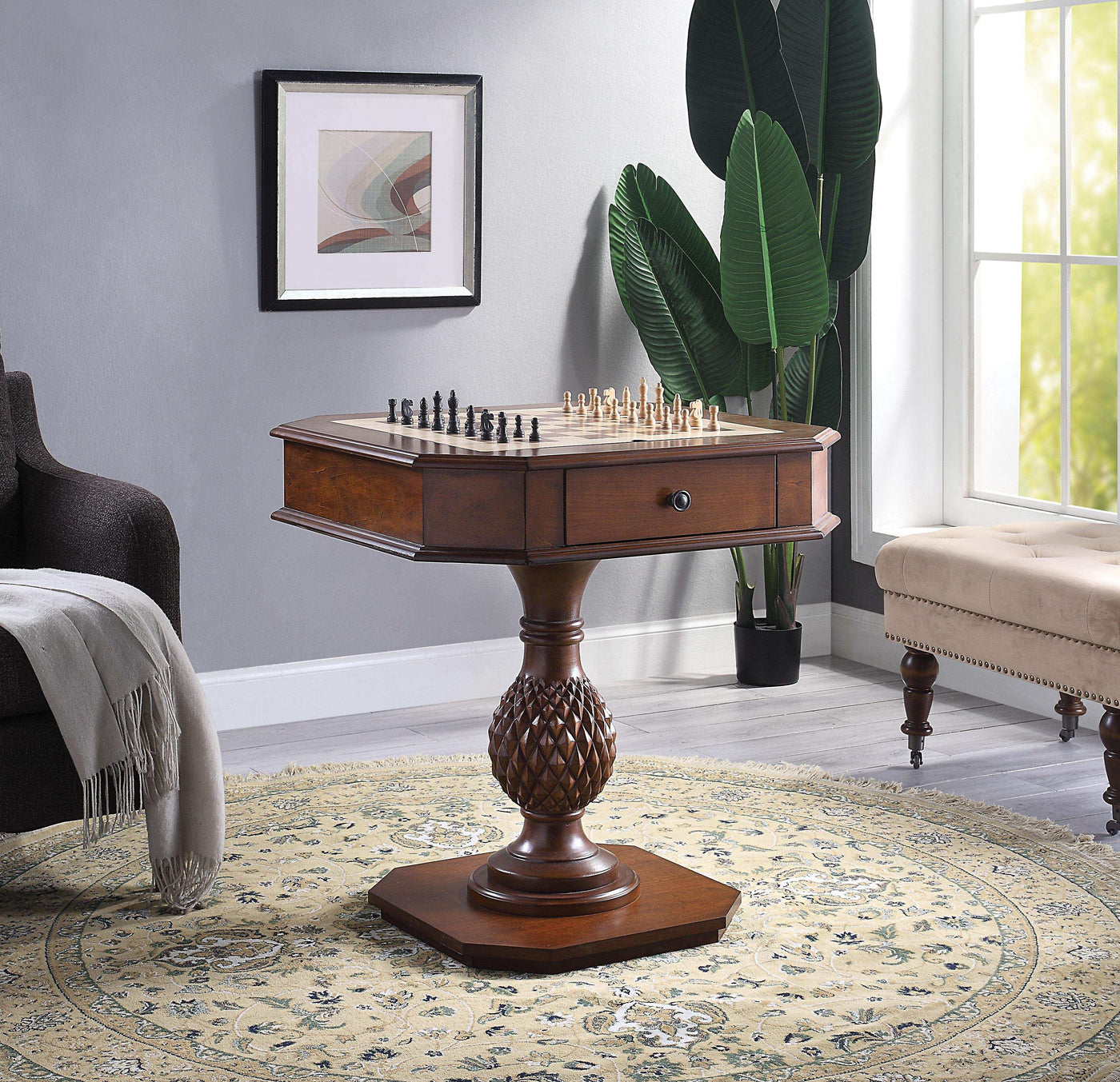 Bishop II Cherry Game Table - Half Price Furniture
