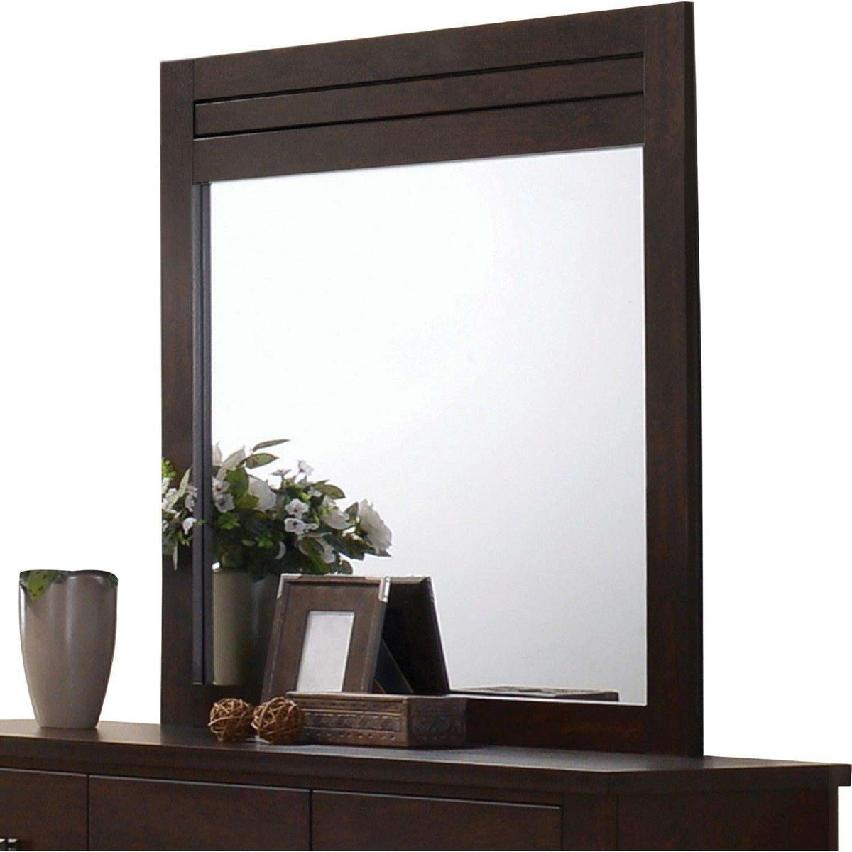 Acme Panang Mirror in Mahogany 23374 - Half Price Furniture