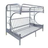 Eclipse Silver Bunk Bed (Twin/Full/Futon) Half Price Furniture