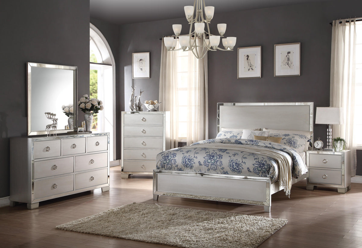 Voeville II Platinum Queen Bed Half Price Furniture