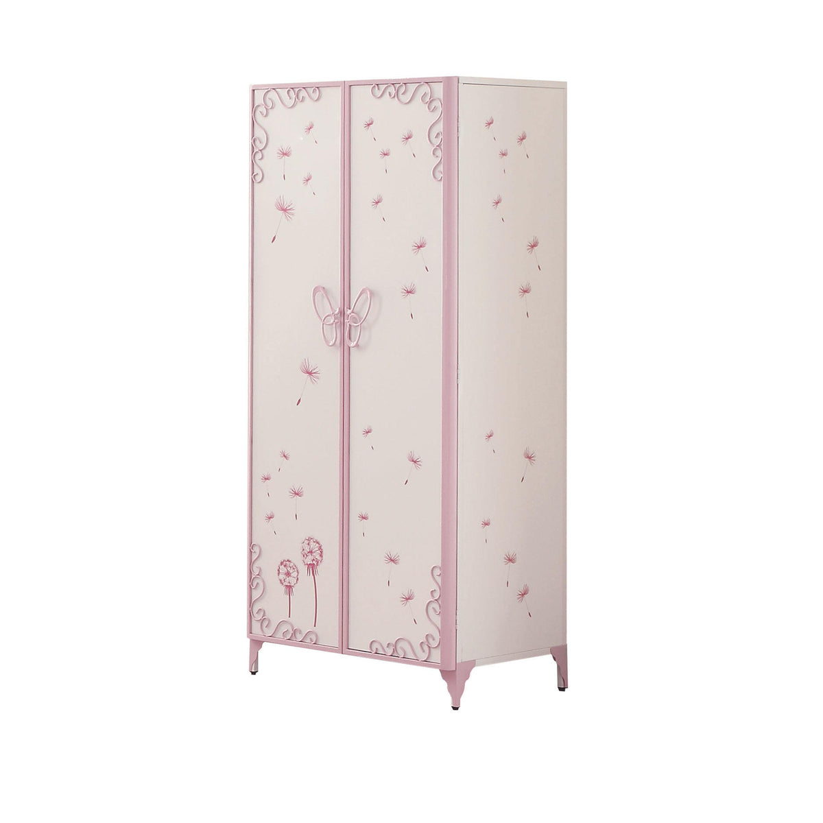 Priya II White & Light Purple Armoire Half Price Furniture