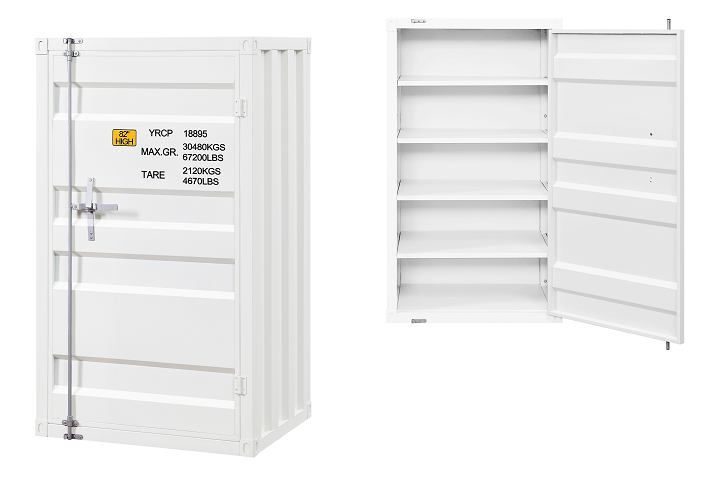 Cargo White Chest (Single Door) Half Price Furniture