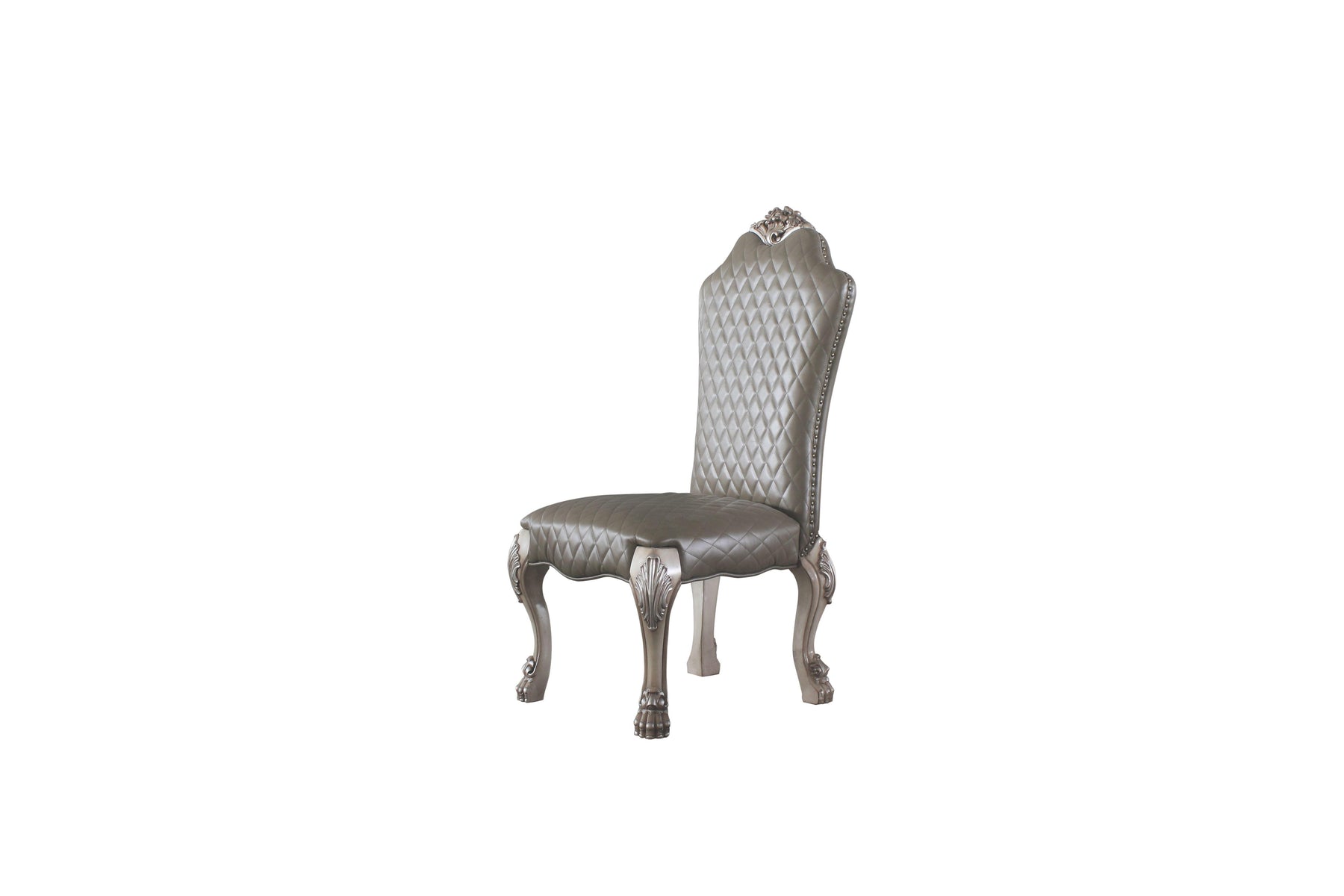 Dresden Vintage Bone White & PU Side Chair Half Price Furniture