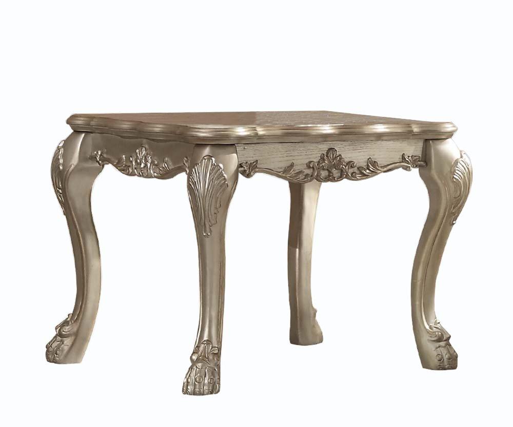 Acme Dresden End Table in Gold Patina 83161 Half Price Furniture