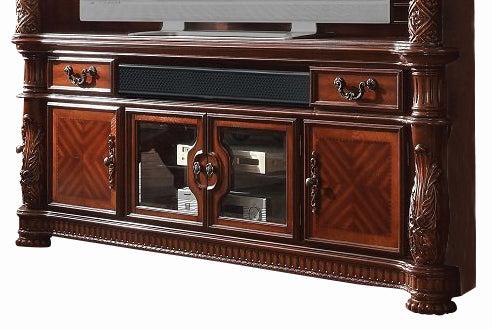 Acme Vendome TV Console in Cherry 91318 Half Price Furniture