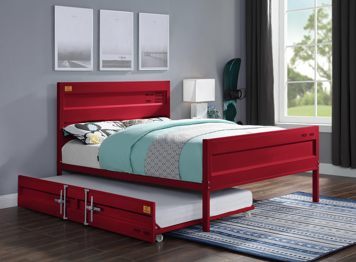 Cargo Red Full Bed  Las Vegas Furniture Stores