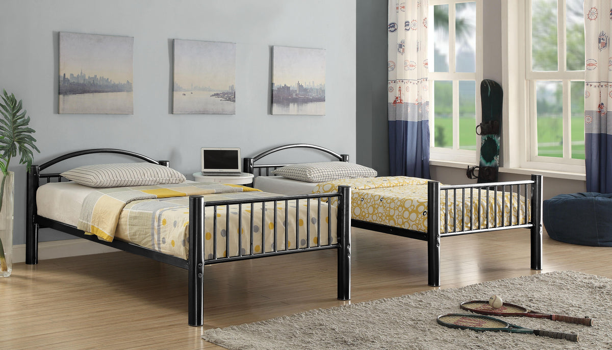 Cayelynn Black Bunk Bed (Twin/Twin)  Las Vegas Furniture Stores