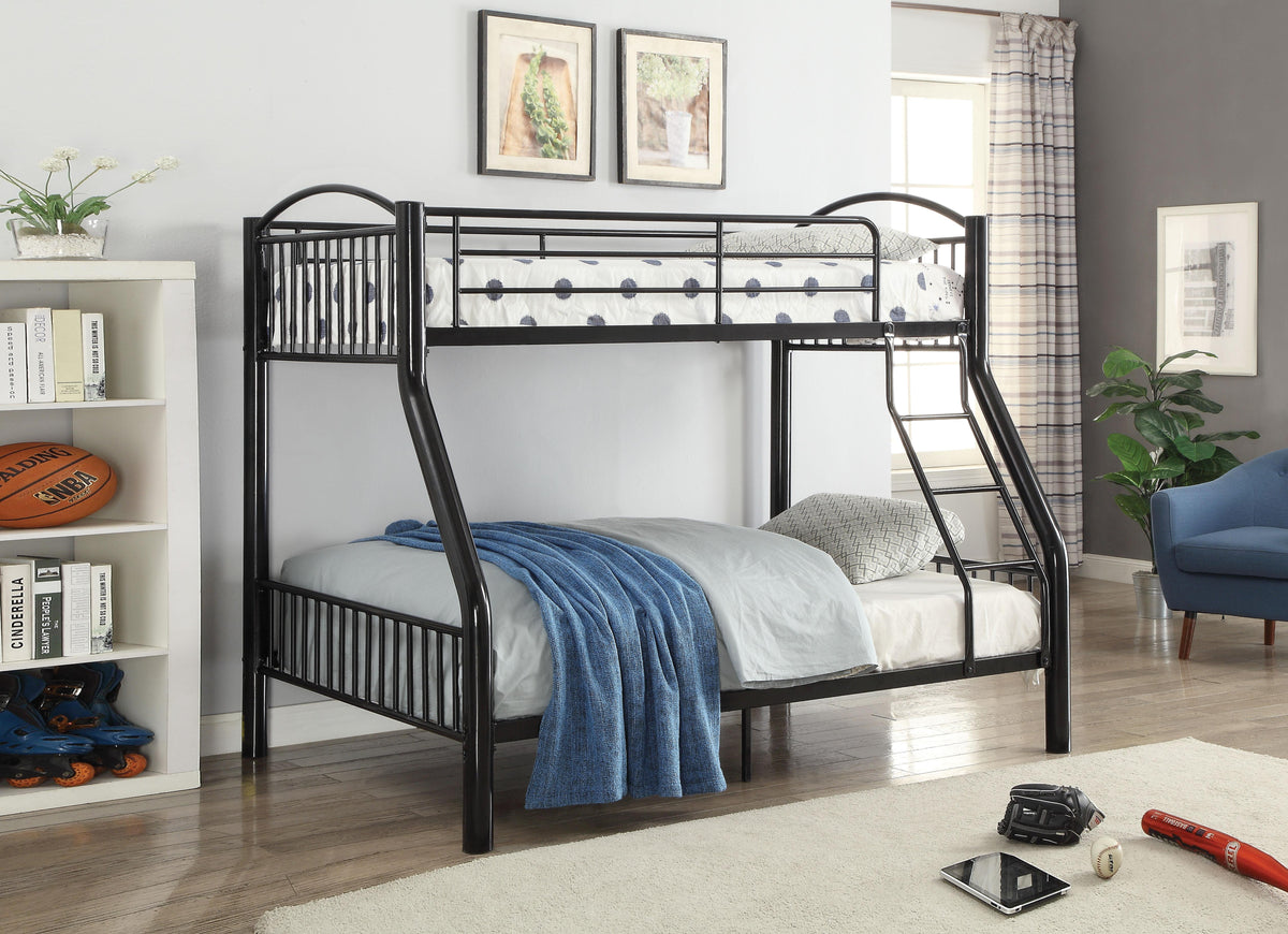 Cayelynn Black Bunk Bed (Twin/Full)  Las Vegas Furniture Stores