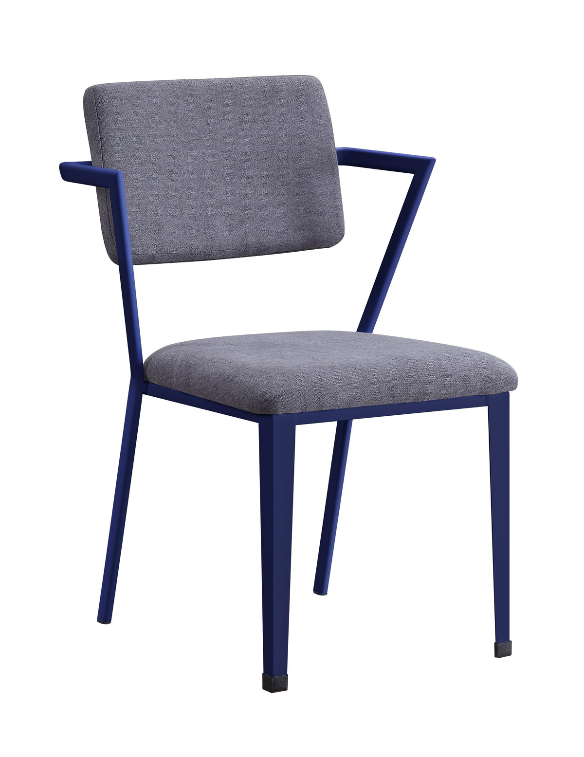 Cargo Gray Fabric & Blue Chair  Las Vegas Furniture Stores