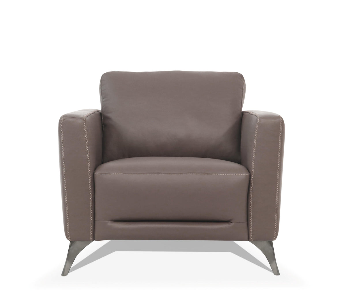Malaga Taupe Leather Chair  Las Vegas Furniture Stores