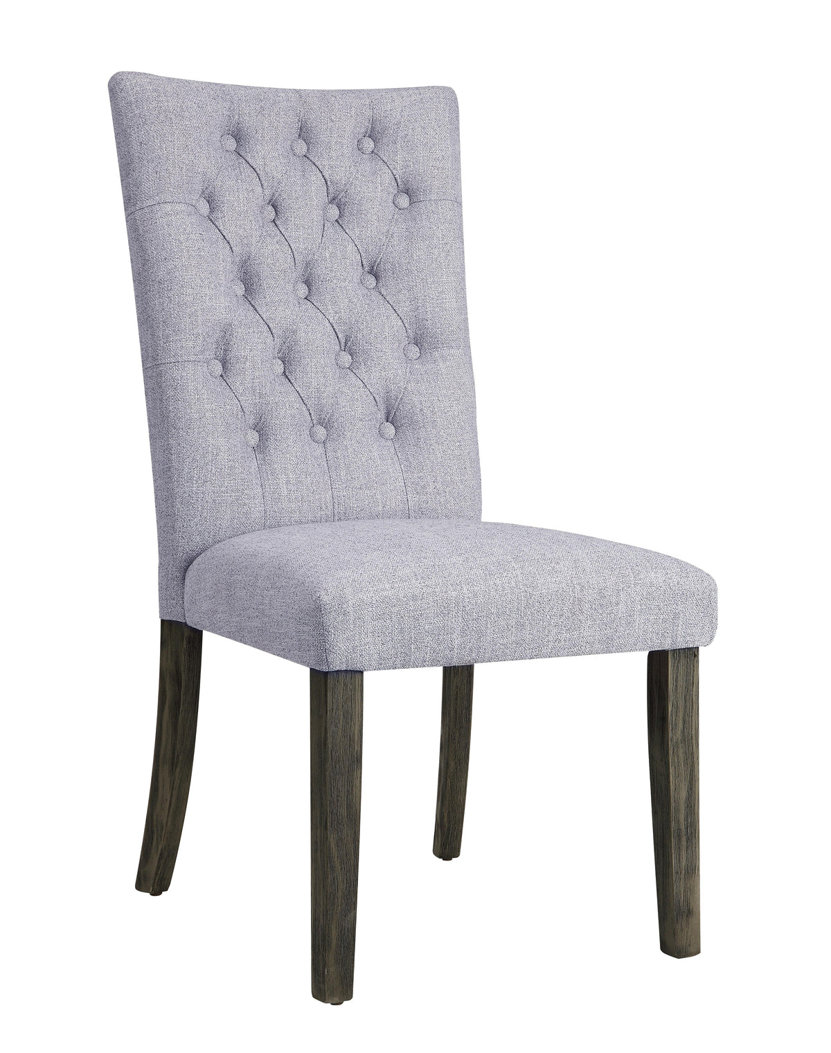 Merel Gray Linen & Gray Oak Side Chair  Las Vegas Furniture Stores