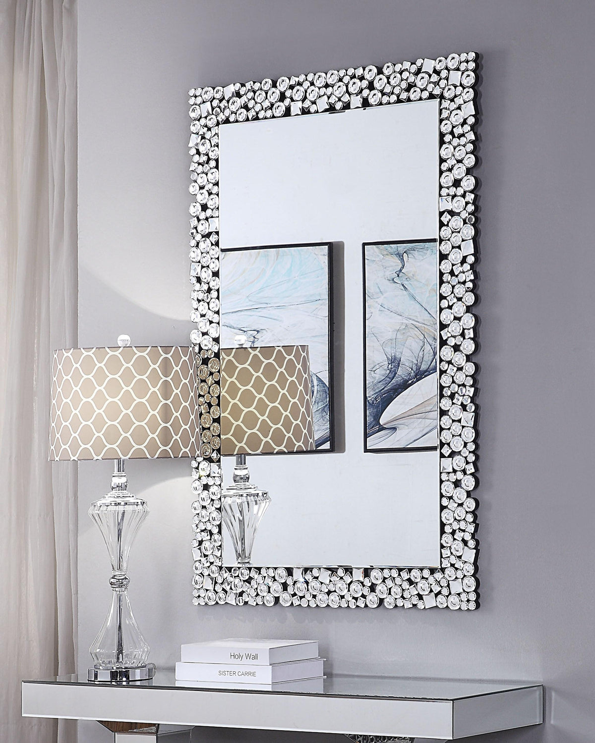 Kachina Mirrored & Faux Gems Wall Decor  Las Vegas Furniture Stores
