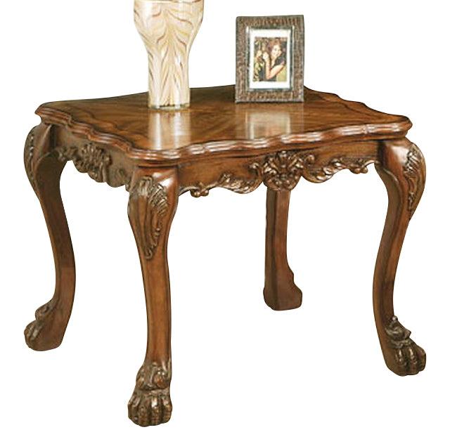 Acme Dresden Traditional End Table in Cherry Oak 12166  Las Vegas Furniture Stores