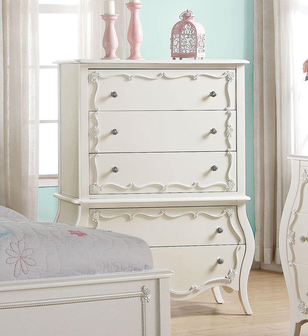 Acme Edalene Chest in Pearl White 30515  Las Vegas Furniture Stores