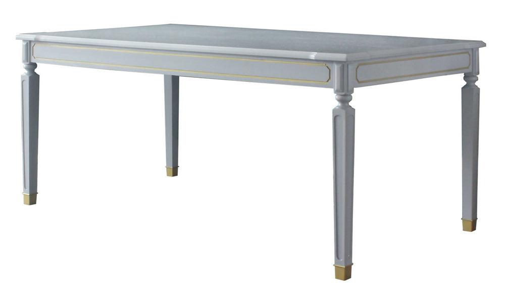 Acme Furniture House Marchese Dining Table in Pearl Gray 68860  Las Vegas Furniture Stores