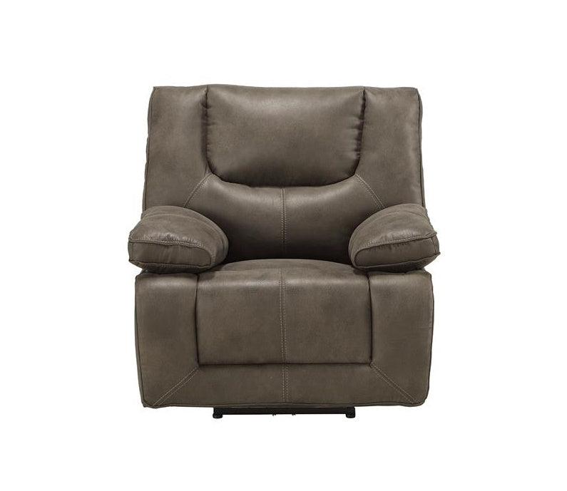 Acme Harumi Power Motion Recliner in Gray Leather-Aire 54897  Las Vegas Furniture Stores