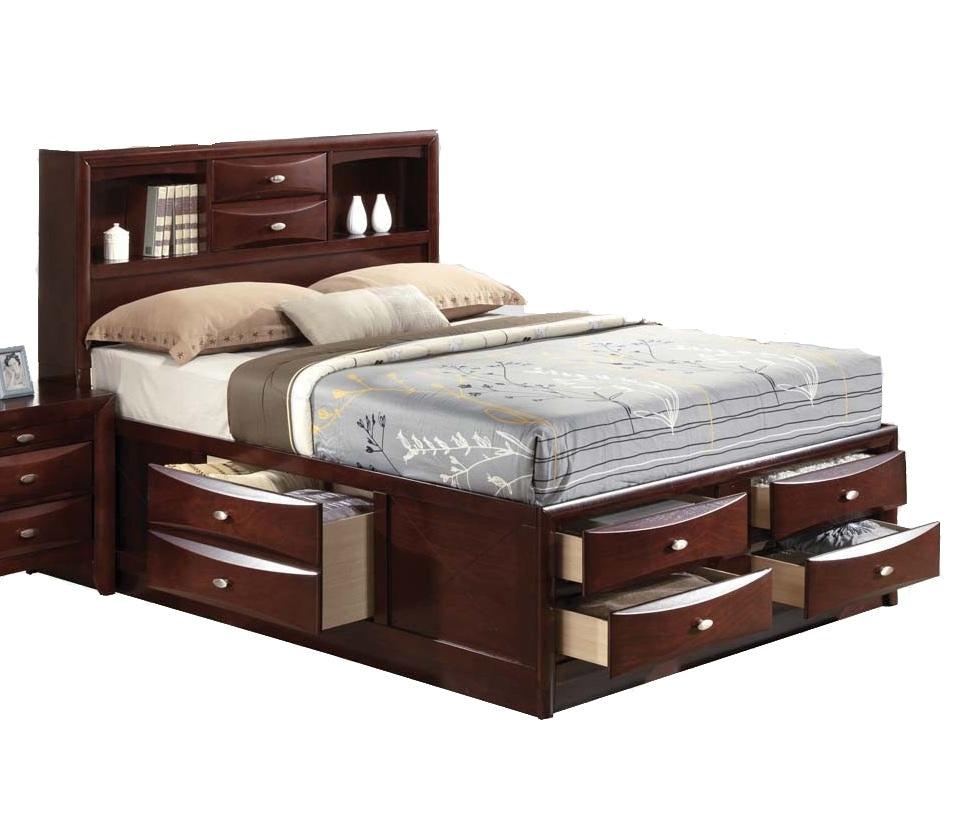 Acme Ireland Full Storage Bed in Brown 21590F  Las Vegas Furniture Stores