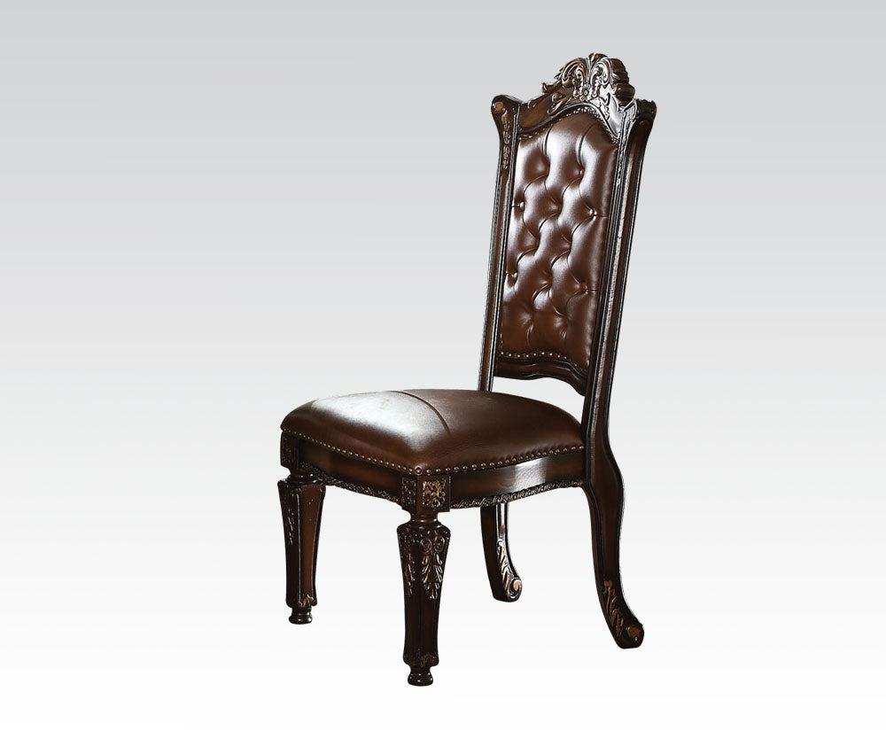 Acme Vendome Dining Side Chair with Leather-Like Uphostery (Set of 2) 62004  Las Vegas Furniture Stores