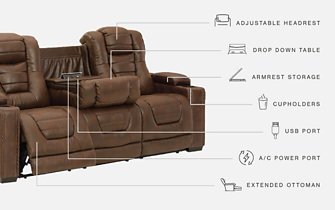 Owner's Box Power Reclining Sofa - Half Price Furniture