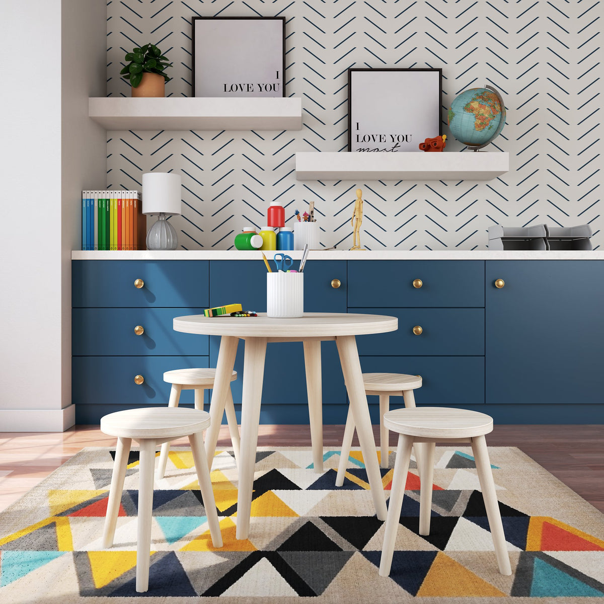 Blariden Table and Chairs (Set of 5) Half Price Furniture