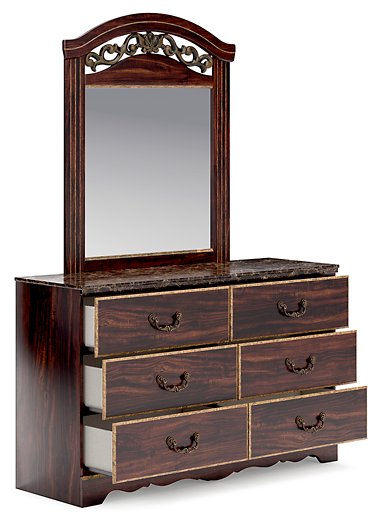Glosmount Dresser and Mirror - Half Price Furniture