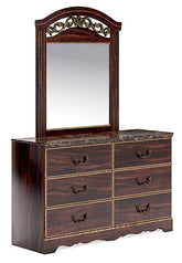 Glosmount Dresser and Mirror  Half Price Furniture