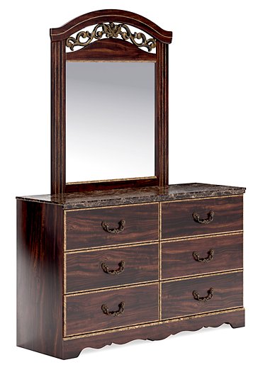 Glosmount Dresser and Mirror Half Price Furniture