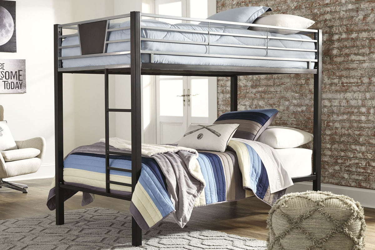 Dinsmore Bunk Bed with Ladder - Bed - Half Price Furniture
