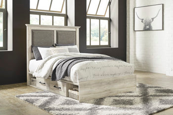 Cambeck Upholstered Bed with 2 Side Under Bed Storage  Half Price Furniture