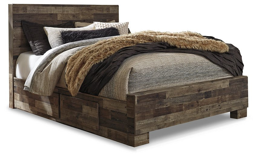Derekson Bed with 2 Storage Drawers  Half Price Furniture
