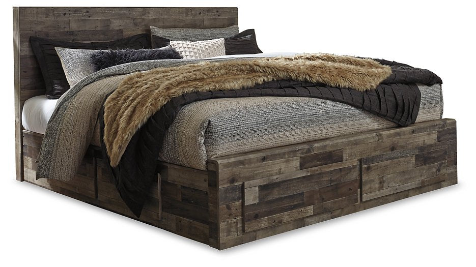 Derekson Bed with 4 Storage Drawers  Las Vegas Furniture Stores