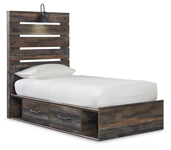 Drystan Bed with 2 Storage Drawers Half Price Furniture