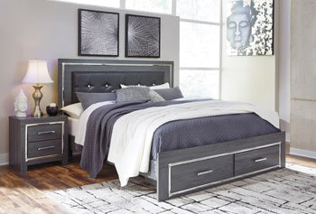 Lodanna Bed with 2 Storage Drawers Half Price Furniture