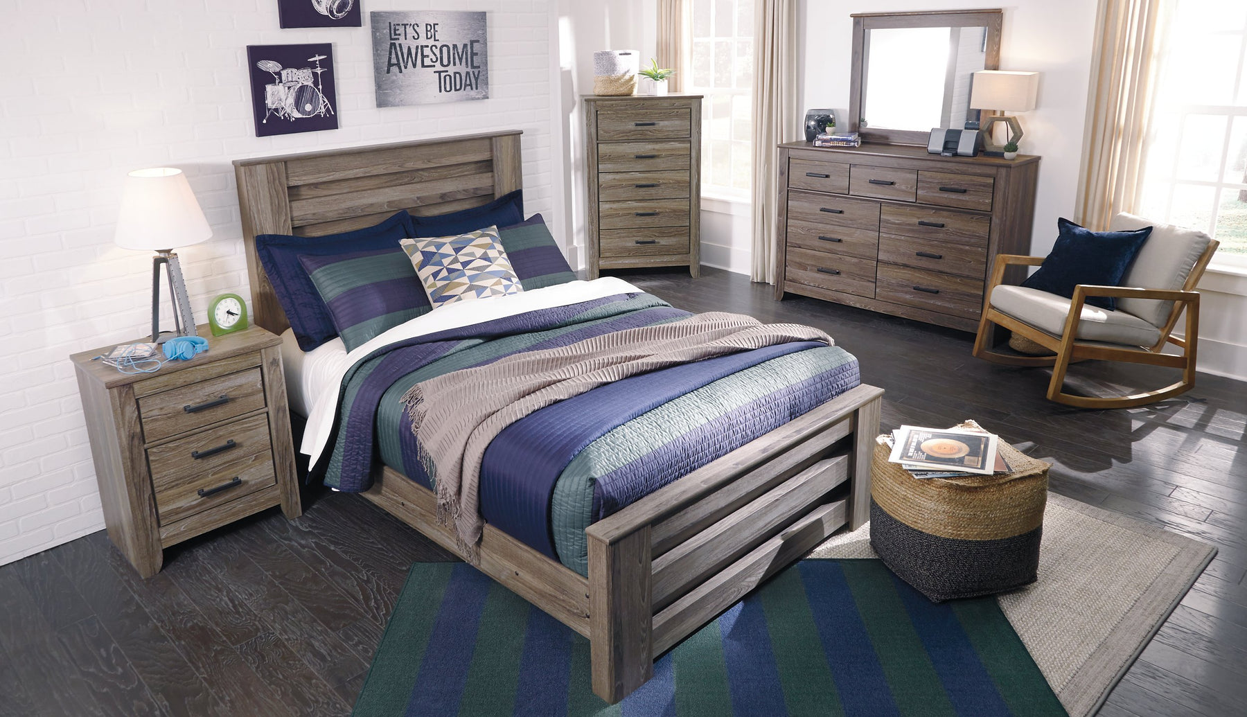 Zelen Bed - Half Price Furniture