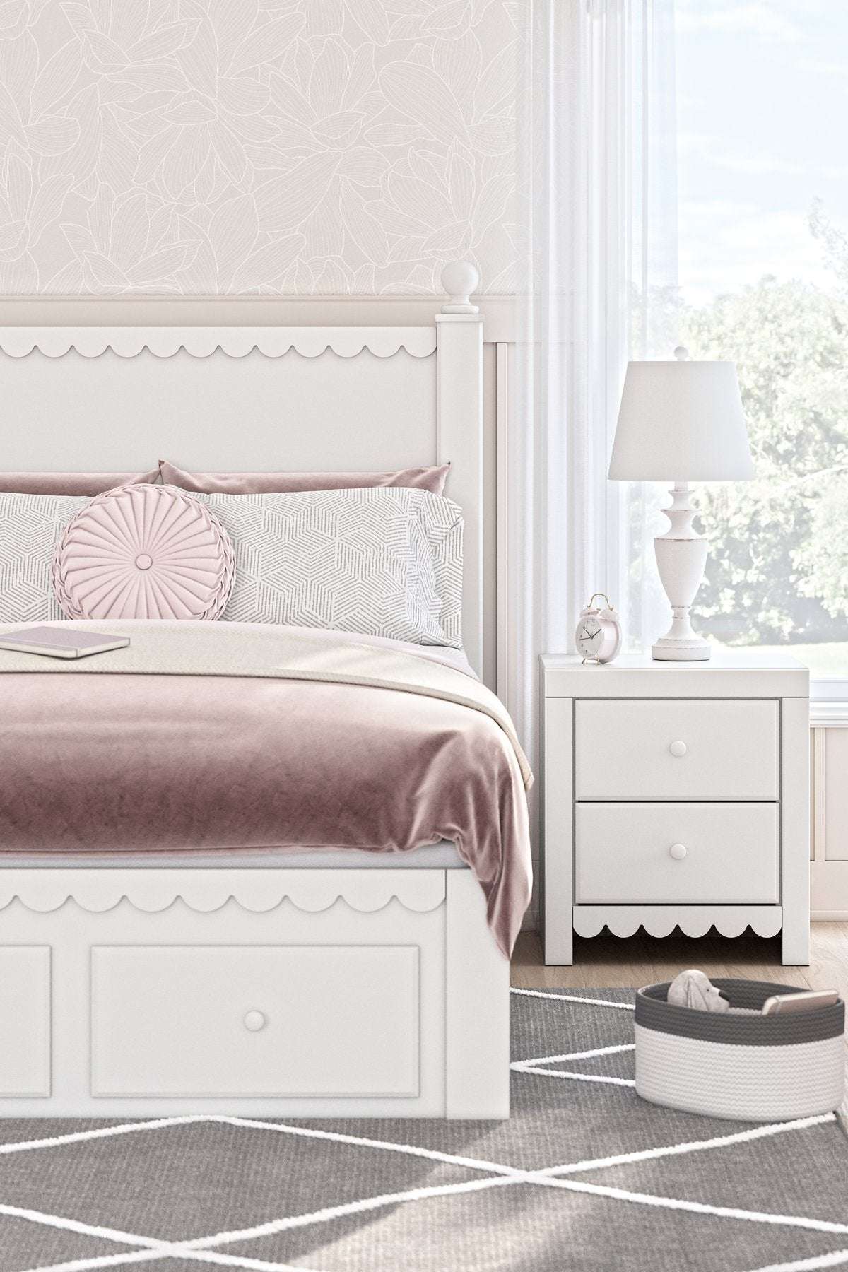 Mollviney Panel Storage Bed Half Price Furniture