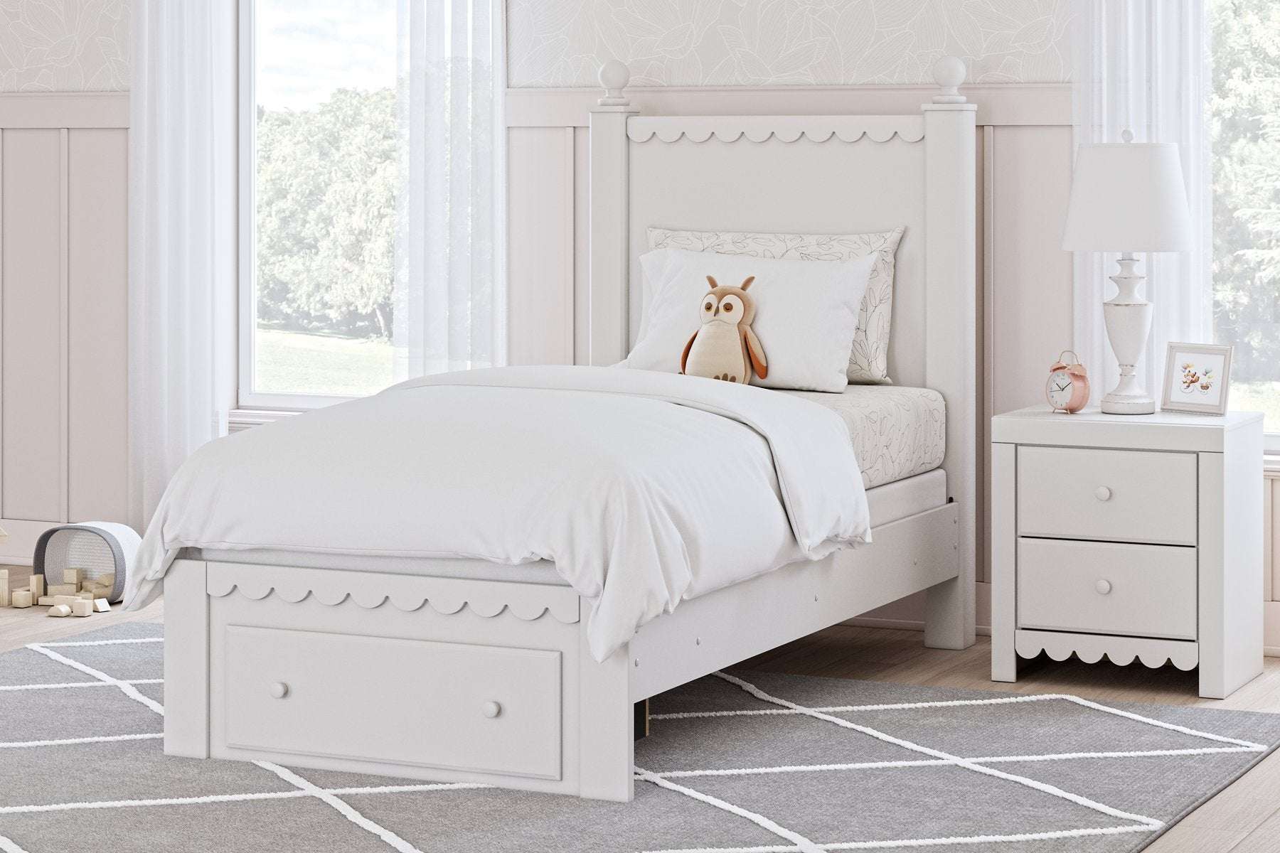 Mollviney Panel Storage Bed Half Price Furniture