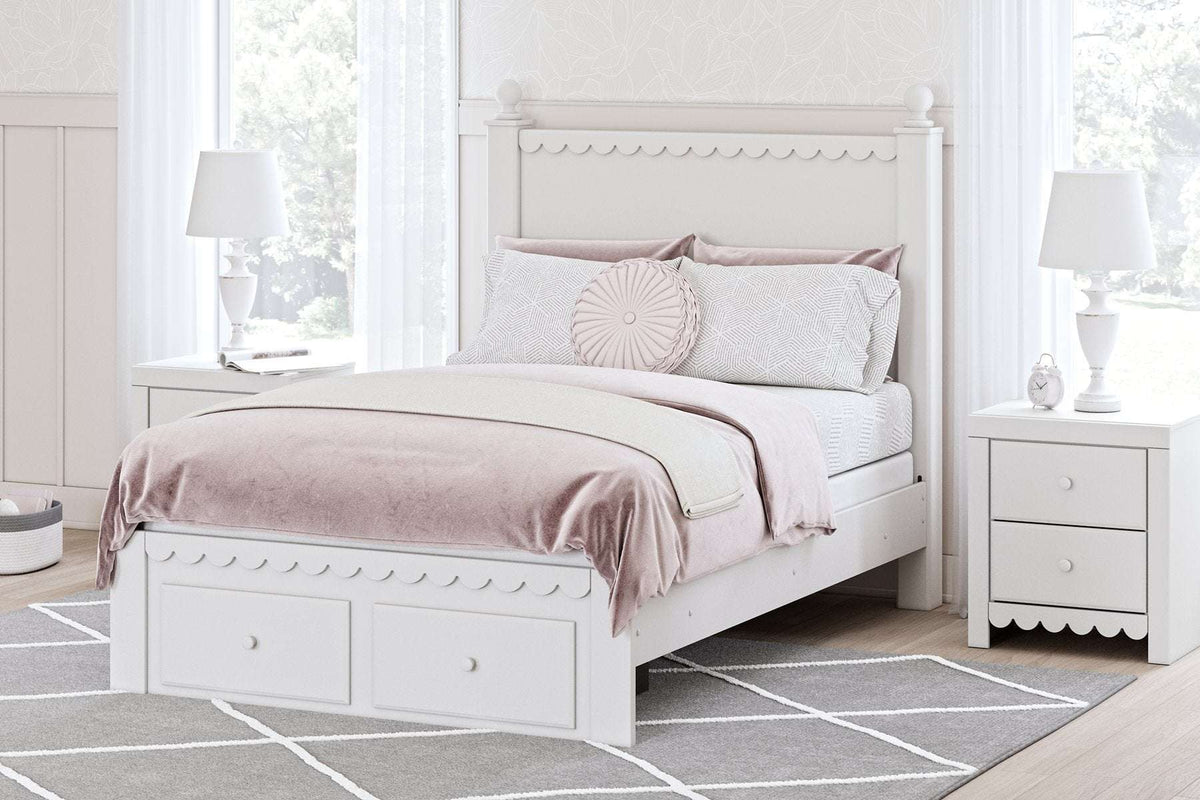 Mollviney Panel Storage Bed Half Price Furniture