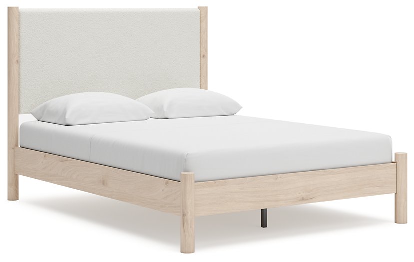Cadmori Upholstered Bed Half Price Furniture